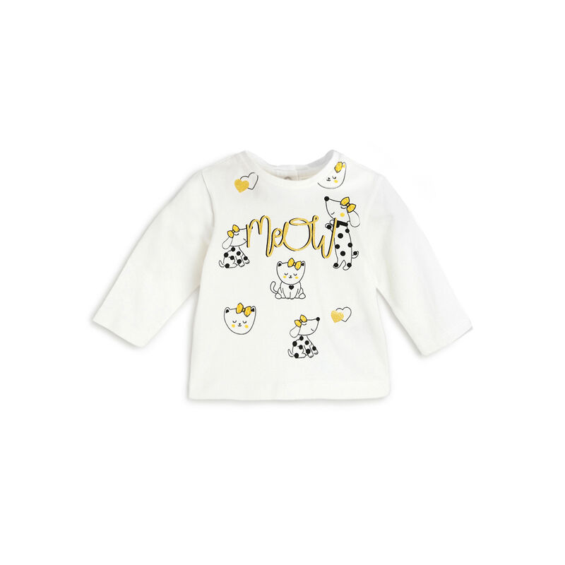 Girls Bronze Printed Long Sleeve T-Shirt image number 0